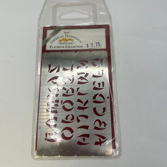 American Traditional Stencils Chinese Font English Alphabet - Picture 6 of 6